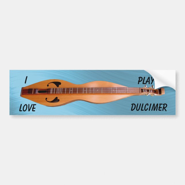 DULCIMER-BUMPER STICKER (Front)