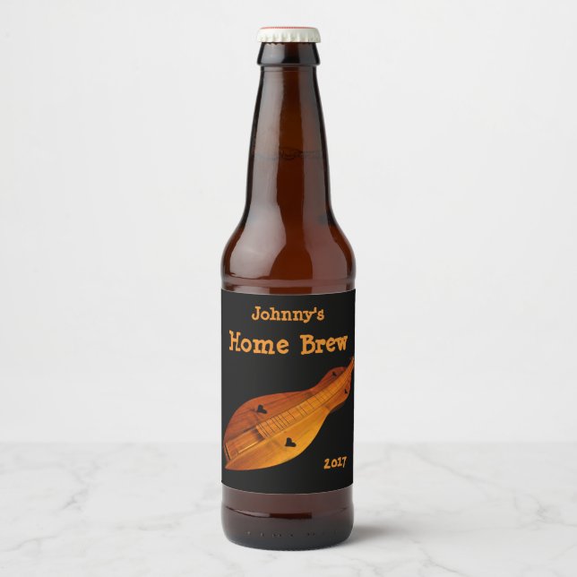 Dulcimer Music Beer Label (Front)