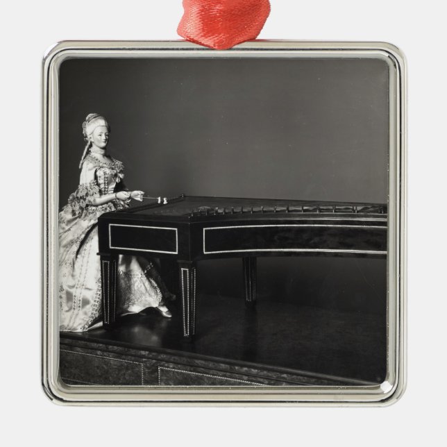 Dulcimer Player Metal Tree Decoration (Front)