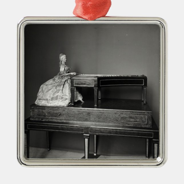 Dulcimer Player Metal Tree Decoration (Front)