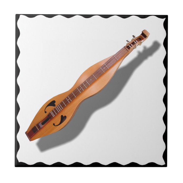 DULCIMER  WITH  BLACK FRAME-TILE... TILE (Front)