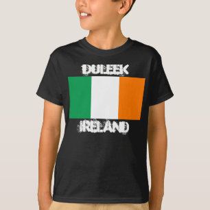 Duleek, Ireland with Irish flag Boys T-Shirt