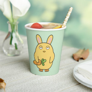 Dull Chick, Floppy Ears Paper Cups