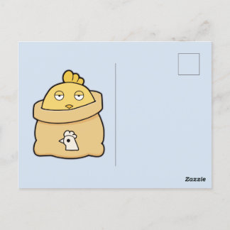 Dull Chick, Full Bag Postcard