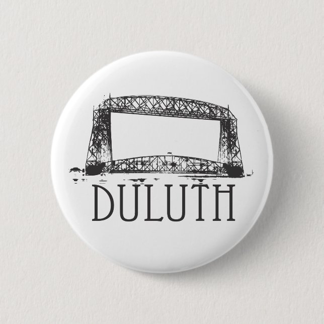Duluth Aerial Lift Bridge 6 Cm Round Badge (Front)