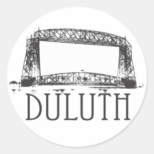 Duluth Aerial Lift Bridge Classic Round Sticker