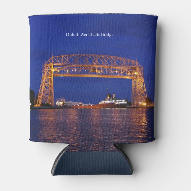 Duluth Aerial Lift Bridge & John G. Munson Can Cooler (Front)