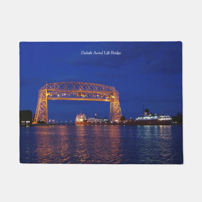 Duluth Aerial Lift Bridge & John G. Munson Doormat (Front)