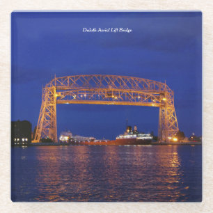 Duluth Aerial Lift Bridge & John G. Munson Glass Coaster