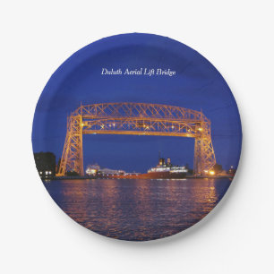Duluth Aerial Lift Bridge & John G. Munson Paper Plate