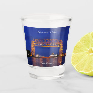 Duluth Aerial Lift Bridge & John G. Munson Shot Glass