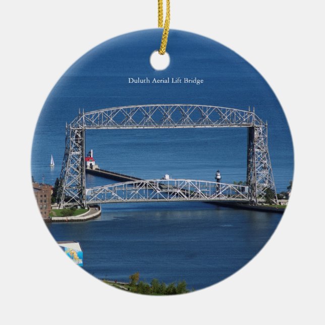 Duluth Aerial Lift Bridge ornament (Front)