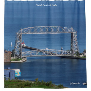 Duluth Aerial Lift Bridge shower curtain