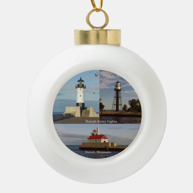 Duluth Entry Lights ball or snowflake ornament (Front)