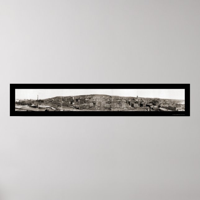 Duluth from MN Point Photo 1901 Poster (Front)