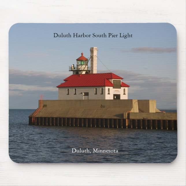 Duluth Harbor South Pier Light mousepad (Front)
