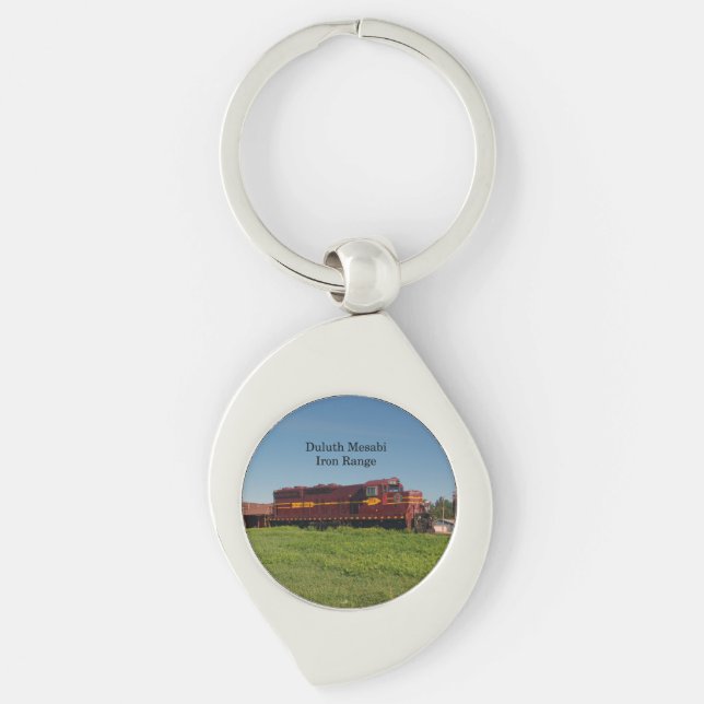 Duluth Mesabi Iron Range Eng 316 metal key chain (Front)