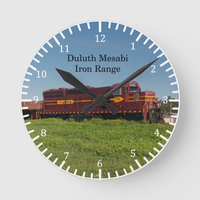 Duluth Mesabi Iron Range Locomotive clock (Front)