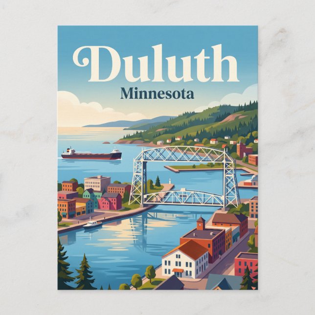 Duluth Minnesota Postcard (Front)