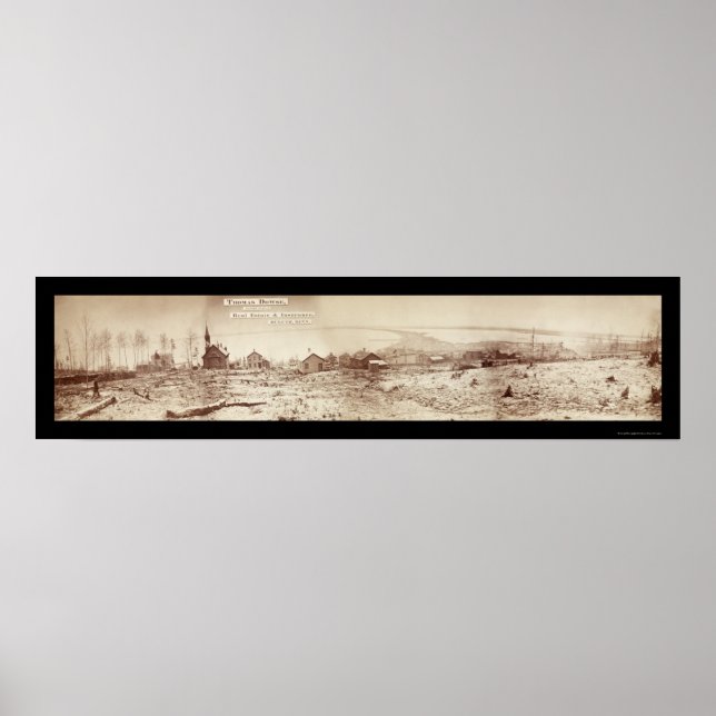 Duluth MN Waterfront Photo 1870 Poster (Front)