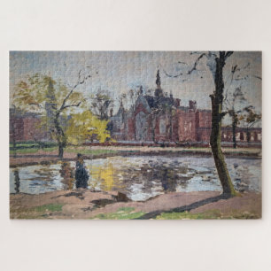 Dulwich College, London (1871) by Camille Pissarro Jigsaw Puzzle