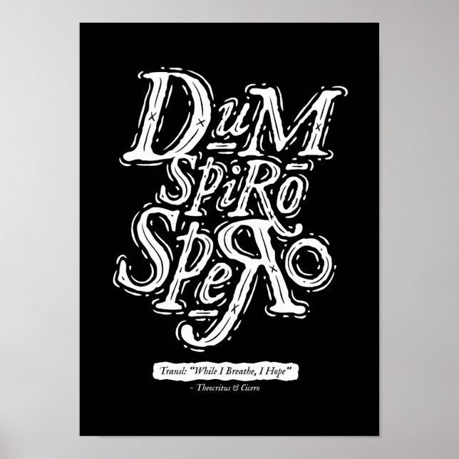 Dum Spiro Spero - Poster - Black (Front)