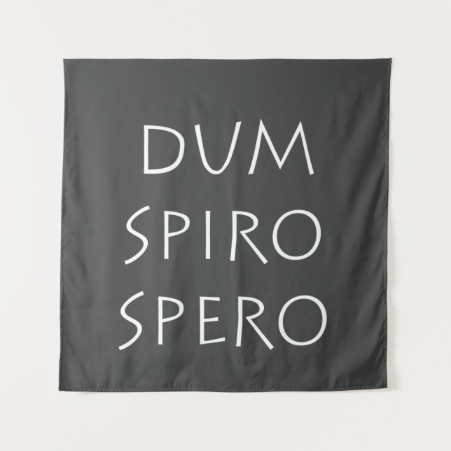 Dum spiro spero tapestry (Front)