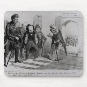 Dumas, Hugo et Balzac seeking their admission Mouse Pad