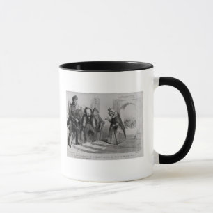 Dumas, Hugo et Balzac seeking their admission Mug