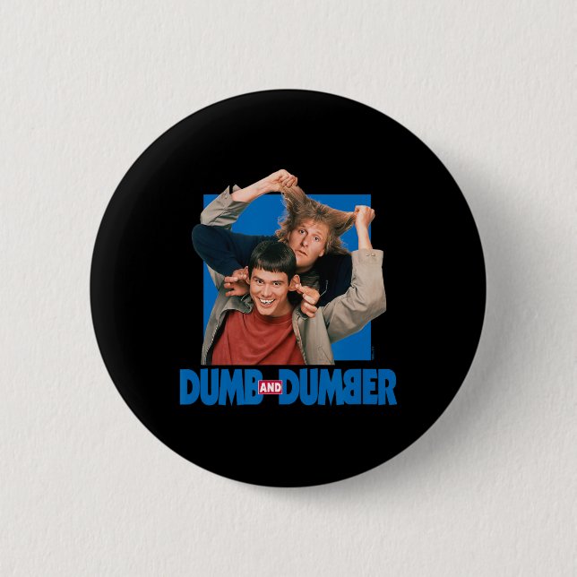 Dumb And Dumber - Lloyd Christmas And Harry Dunne  6 Cm Round Badge (Front)