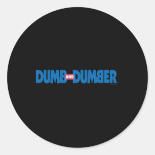 Dumb And Dumber Logo T Shirt Classic Round Sticker
