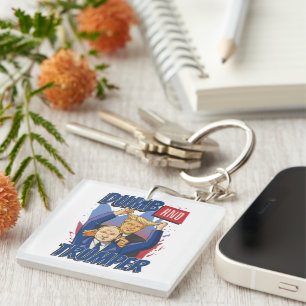 Dumb and Trumper Key Ring