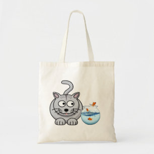 Dumb Cat Cartoon Tote Bag
