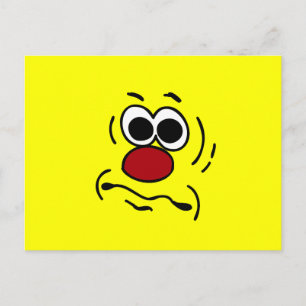 Dumb Face Grumpey Postcard