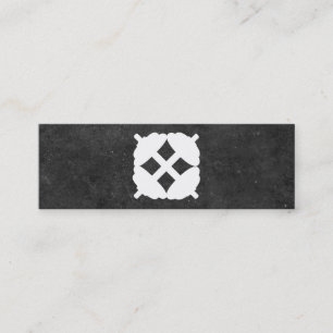 Dumbbell Cross   Personal Trainer (slate) Mini Business Card