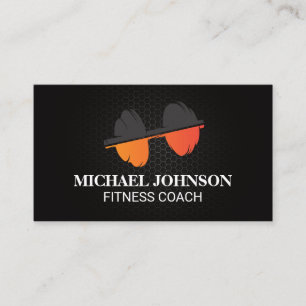 Dumbbell Logo   Fitness Business Card