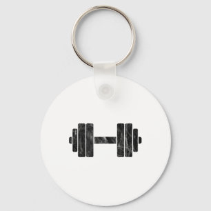Dumbbell Minimalism - Weight Lifting And Bodybuild Key Ring