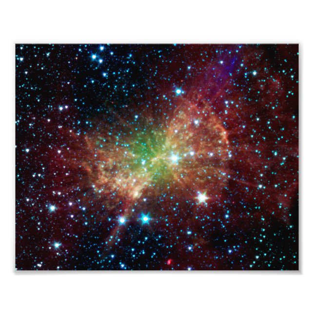 Dumbbell Nebula Infrared Space Photo Print (Front)