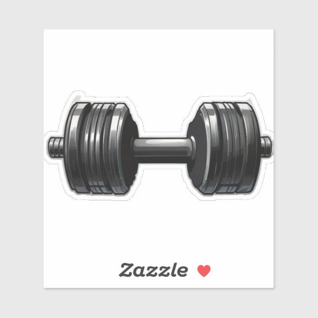Dumbbell Stickers for Gym Enthusiasts (Sheet)