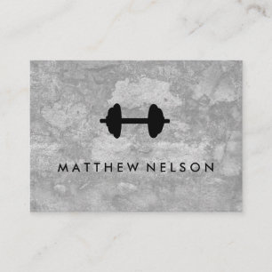 Dumbbell Weight Grunge Loyalty Cards