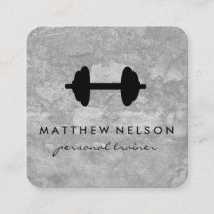 Dumbbell Weight Grunge Loyalty Cards