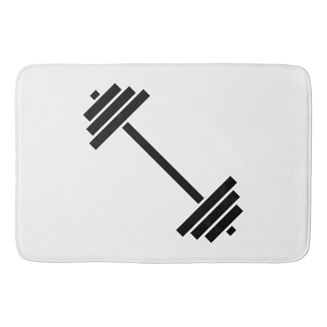 Dumbbells Bath Mat (Front)
