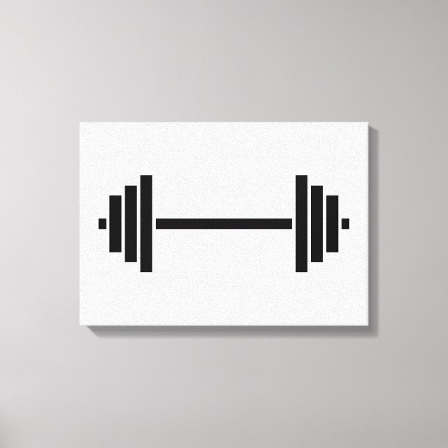 Dumbbells Canvas Print (Front)
