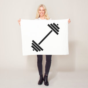 Dumbbells Fleece Blanket