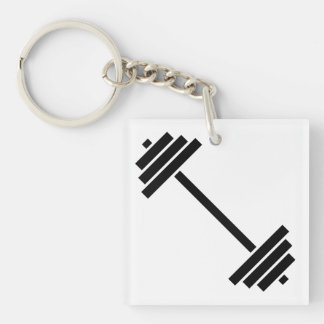 Dumbbells Key Ring