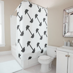 Dumbbells Shower Curtain