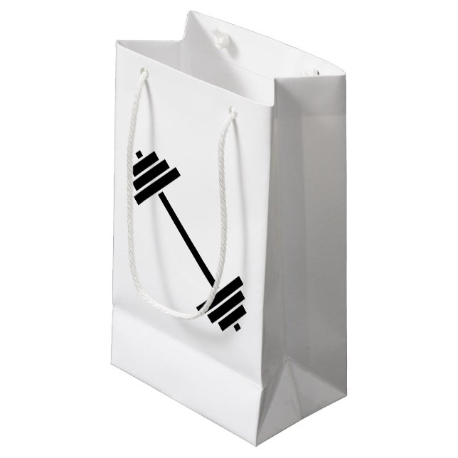Dumbbells Small Gift Bag (Front Angled)