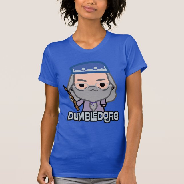 Dumbledore Cartoon Character Art T-Shirt (Front)