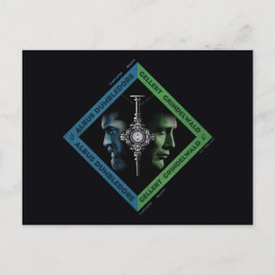 Dumbledore & Grindlewald Blood Troth Graphic Postcard