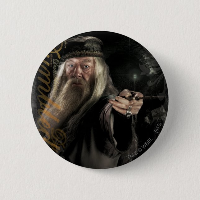 Dumbledore Script Logo 6 Cm Round Badge (Front)